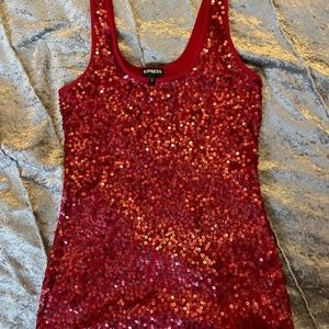 Express Sequin Tank Top